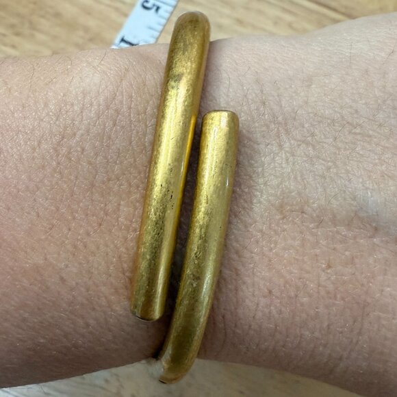 Madewell Jewelry - Madewell Bracelet Gold Tone Hinged, Casual, Streetwear,